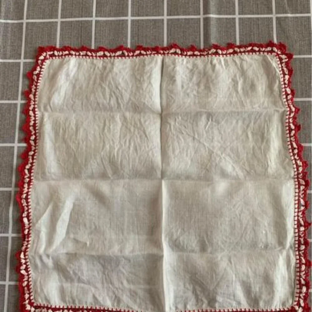 Vintage Valentines Day Handkerchief